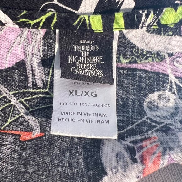 Halloween Scrub Disney Jack Skellington The Nightmare Before Christmas Size XL - Picture 6 of 7